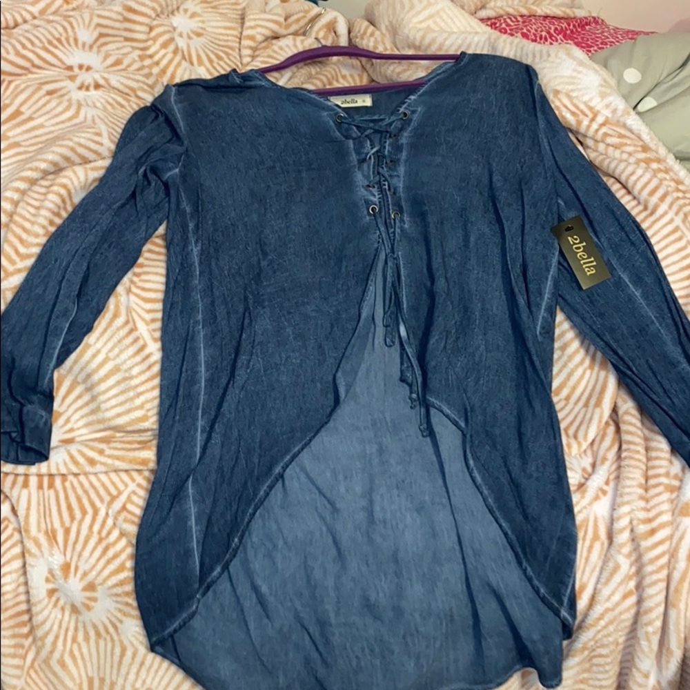 Cute Lace Up Top